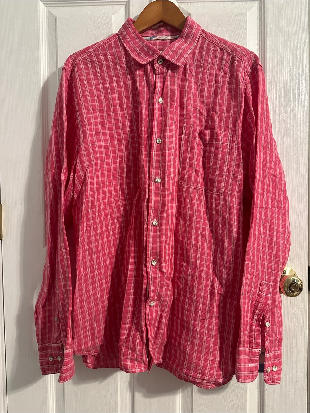 Tommy Bahama Pink Plaid Button-Down Shirt